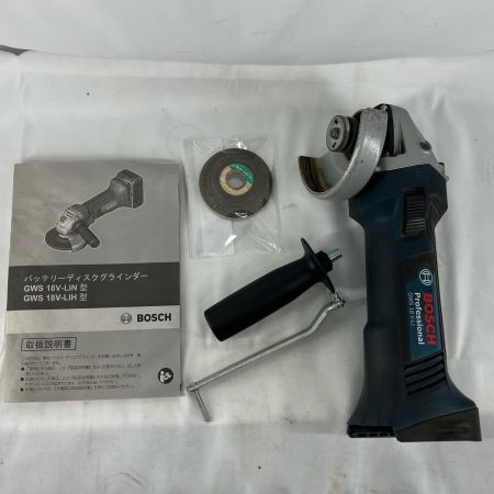 BOSCH ボッシュ ディスクグラインダー GWS-18 V-LI ブルー×レッド