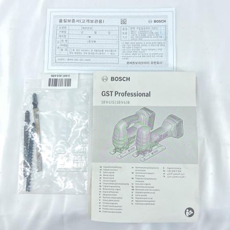 BOSCH ボッシュ ジグソー BOSCH GST 18V-LIB solo ネイビー  ケース付 コードレス式 18v  使用感有 本体のみモデル GST 18V-LIB solo ネイビー
