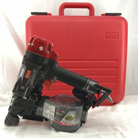 MAX マックス エア釘打ち  HN-65Z1 レッド×ブラック 高圧 65mm