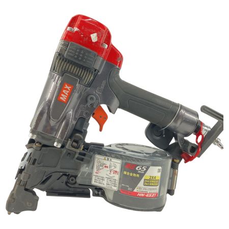 MAX マックス エア釘打ち  HN-65Z1 レッド×ブラック 高圧 65mm