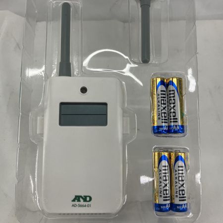 AND ワイヤレス環境温湿度計 AD-5664SET ホワイト 美品