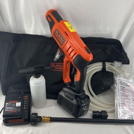 BLACK+DECKER ブラックアンドデッカー 高圧洗浄機 BCPC18D1 オレンジ コードレス式 18v 付属品完備 