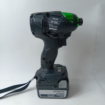 HiKOKI ハイコーキ インパクトドライバ WH14DDL ブラック 充電器・充電池2個・ケース付  14.4v