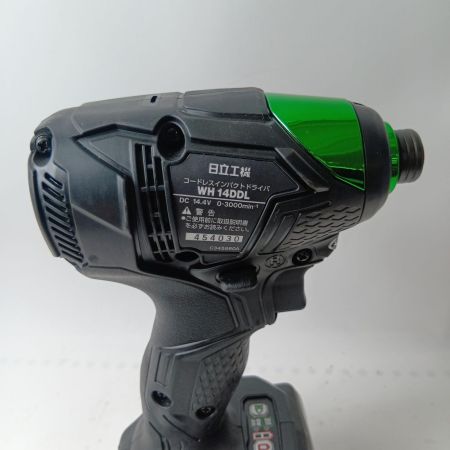 HiKOKI ハイコーキ インパクトドライバ WH14DDL ブラック 充電器・充電池2個・ケース付  14.4v