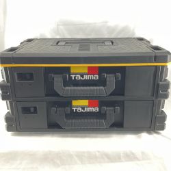 TAJIMA タジマ 工具ケース セフ引出しBOX2段セット TB-HBOX2 ブラック セフパーツケーススSサイズ9 個セットトレイ〈TB-PCS9〉×2段 Aランク
