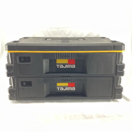 58772 TAJIMA タジマ 工具ケース セフ引出しBOX2段セット TB-HBOX2 ブラック 本体のみ
