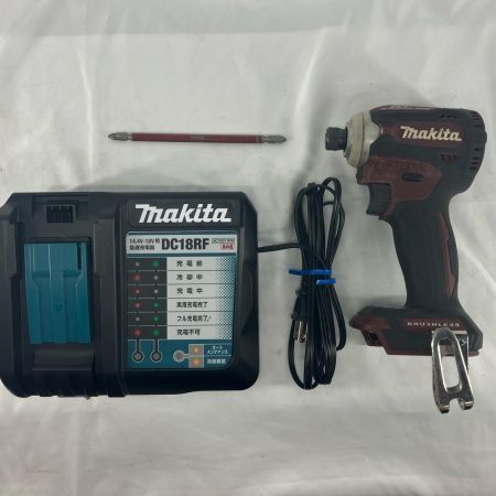 MAKITA マキタ MAKITA インパクトドライバ　18V 充電器・ドライバビット付き TD171DGXAR レッド