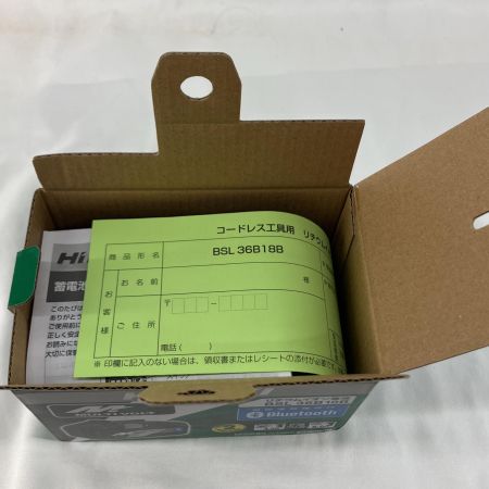 HiKOKI ハイコーキ 工具関連用品 バッテリー HiKOKI BSL36B18B 未使用品(S) 18v-36v 8.0Ah-4.0Ah BSL36B18B  未使用品(S) 18v-36v 8.0Ah-4.0Ah