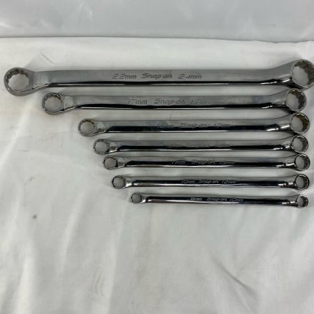 Snap-on スナップオン  ハンドツール 両口メガネレンチ Snap-on 程度B 7pcs
