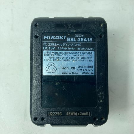 HiKOKI ハイコーキ インパクトドライバ  コードレス式 36v WH36DC パープル バッテリー付