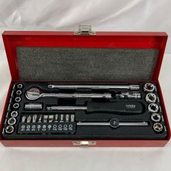 GISUKE ハンドツール レンチセット S-500 シルバー×レッド 28ピース Bランク