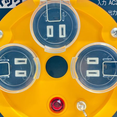 NICHIDO 変圧器 コード式 200v→100v TB-EK300D-W レッド×ブラック 本体のみ 美品