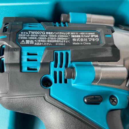 MAKITA マキタ インパクトレンチ  TW007GRDX ブルー 40v バッテリー2個・充電器・ケース付