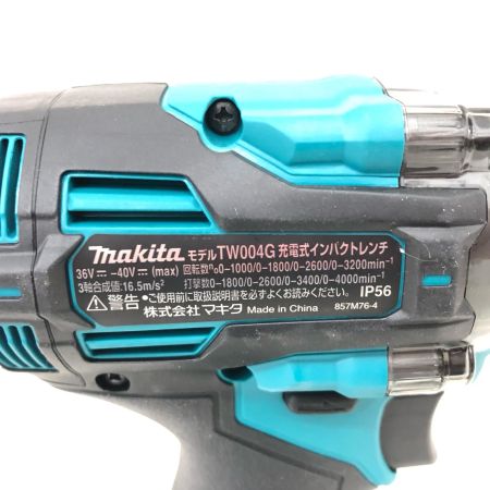  MAKITA マキタ コードレス式 40V 充電式インパクトレンチ 充電器・充電池2個・ケース付 PSEマーク有 TW004GRDX グリーン