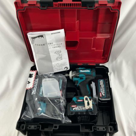 MAKITA マキタ インパクトレンチ MAKITA TW004G グリーン 未使用品(S) 充電器・充電池2個・ケース付 コードレス式 40v  TW004G グリーン