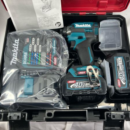 MAKITA マキタ インパクトドライバ MAKITA TD002GRDX ブルー 未使用品(S) 充電器・充電池2個・ケース付 コードレス式 40v 2.5Ah TD002GRDX ブルー