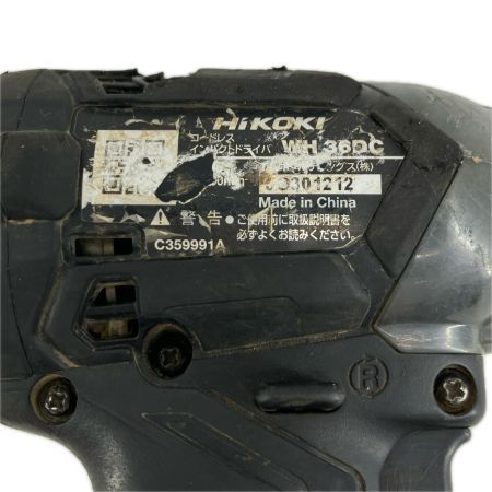 HiKOKI ハイコーキ インパクトドライバ　本体のみ WH36DC ブラック