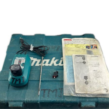 MAKITA マキタ エアツール エアネイラ 充電器・充電池1個・ケース付 コードレス式  GN420C ブルー