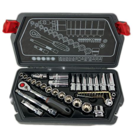 Pro-Auto 工具関連用品 工具セット Pro-Auto ブラック 39点セット ブラック