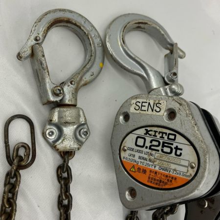 KITO キトー 工具関連用品 レバーブロック KITO LX003 シルバー 0.25t LX003 シルバー