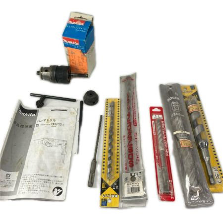 MAKITA マキタ マキタハンマドリル MAKITA HR2021  程度B ケース・おまけ付 コード式 20mm 100v  HR2021 グリーン×ブラック