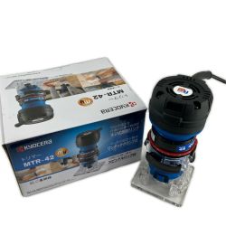 KYOCERA キョウセラ 電動工具 トリマー KYOCERA MTR-42 ブルー 付属品完備 コード式 100v 158639 MTR-42 ブルー Bランク