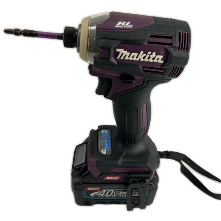 MAKITA マキタ 締め付け工具 インパクトドライバ MAKITA TD001G パープル 程度A 充電器・充電池1個・ケース付 コードレス式 40v 2.5Ah 25704 TD001G パープル