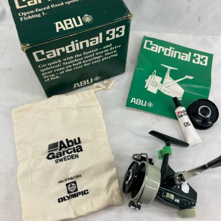 Abu Garcia アブガルシア リール スピニングリール Abu Garcia Cardina 33 箱、説明書、オイル、替えスプール