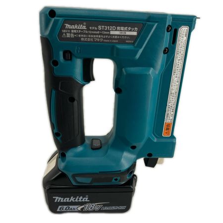 MAKITA マキタ 工具関連用品 電動タッカ MAKITA ST312D 程度A ケース付、充電池3個 12mm×6~13mm 18v 10128 ST312D