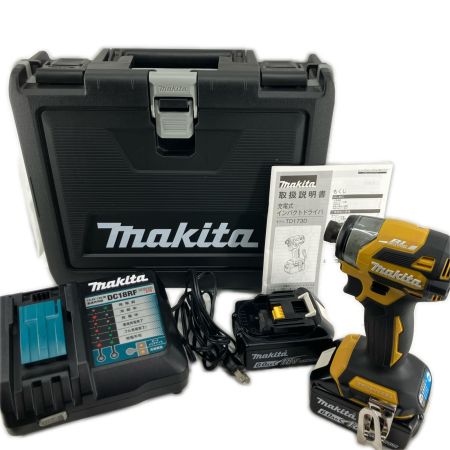 MAKITA マキタ 締め付け工具 インパクトドライバ MAKITA TD173D イエロー 充電器・充電池2個・ケース付 コードレス式 18v 6.0Ah 46131 TD173D イエロー