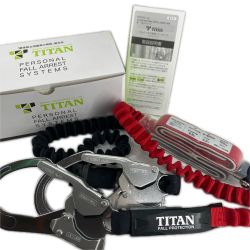 TITAN 工具関連用品 ランヤード 未使用品 HL-ERW ブラック×レッド Sランク