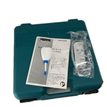 MAKITA マキタ エアツール ピンタッカー ケース・ゴーグル・オイル・説明書付 常圧 AF351 シルバー