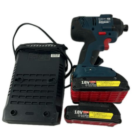 BOSCH ボッシュ インパクトドライバ　 バッテリー2個 充電器 ケース コードレス式 18v 2.0Ah GDR18v-160