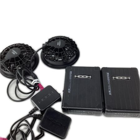 HOOH 工具関連用品 空調服 HOOH ホワイト 程度C ファン、バッテリー2個、アダプター 4L ホワイト