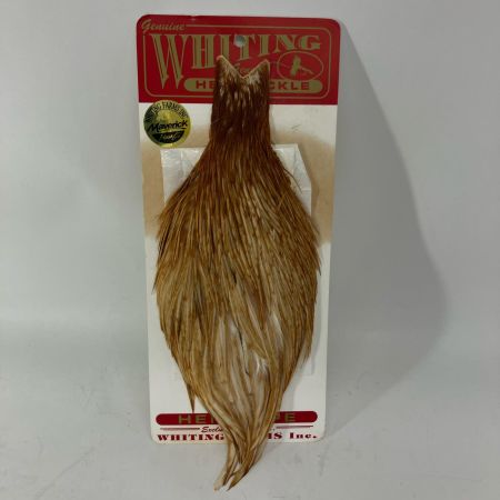 WHITING ホワイティング 釣り小物 フライマテリアル WHITING ハックルケープ ヘンネック ミディアムジンジャー