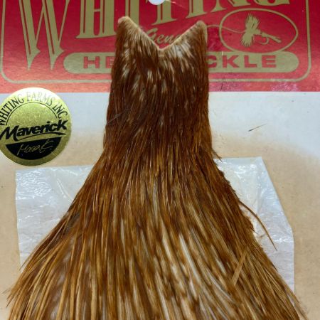 WHITING ホワイティング 釣り小物 フライマテリアル WHITING ハックルケープ ヘンネック ミディアムジンジャー