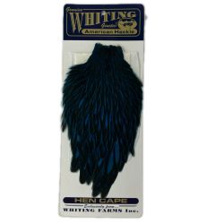 WHITING ホワイティング 釣り小物 フライマテリアル WHITING ハックルケープ ヘンネック ダイド キングフィッシャーブルー Bランク