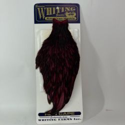 WHITING ホワイティング 釣り小物 フライマテリアル WHITING ハックルケープ ヘンネック ダイド クラレット Bランク