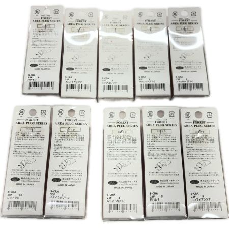 FOREST 釣り用品 ルアー S-CRA エスクラ 0.9g/1.4g/2.5g 10個まとめ 未使用品 