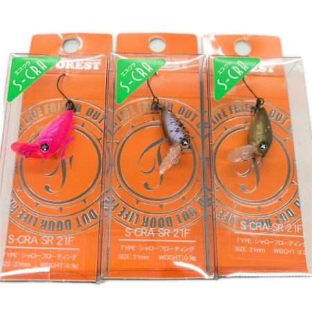 FOREST 釣り用品 ルアー S-CRA エスクラ 0.9g/1.4g/2.5g 10個まとめ 未使用品 