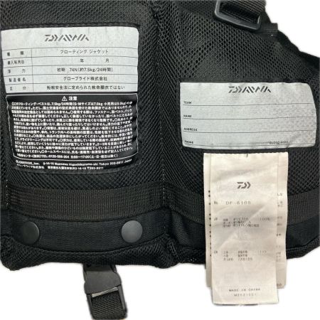 DAIWA ダイワ 釣り服飾 フローティングベスト DAIWA ブラック DF-6109 ブラック