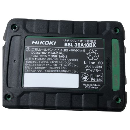 €€ HiKOKI ハイコーキ バッテリー 未使用品(S) 5.0Ah BSL36A18BX