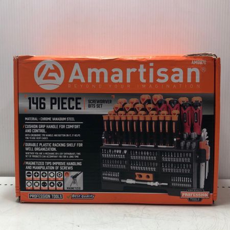 amartisan PROFESSION TOOLS 146-PIECE ｽｸﾘｭｰﾄﾞﾗｲﾊﾞｰﾋﾞｯﾄｾｯﾄ