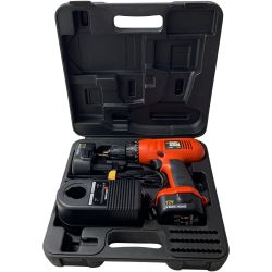 BLACK+DECKER ブラックアンドデッカー ドライバドリル CD431 レッド Aランク