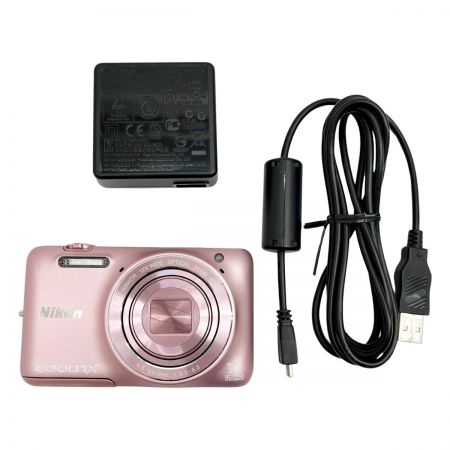  Nikon ニコン デジタルカメラ USBケーブル付 COOLPIX S6600 シルキーピンク