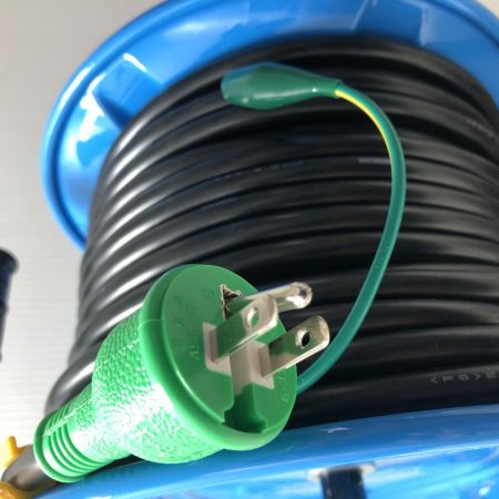 €€ NICHIDO 防雨・防塵型電工ドラム(アース付き) NPW-E33-sp ブルー