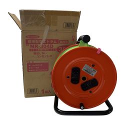 €€ 日動工業 屋内型　標準型電工ドラム　単相100V NR-304D オレンジ Sランク