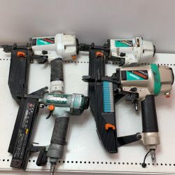 HITACHI 日立 【ジャンク品】エアタッカ 4点セット ベージュ Dランク