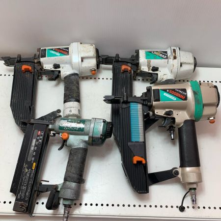 HITACHI 日立 【ジャンク品】エアタッカ 4点セット ベージュ