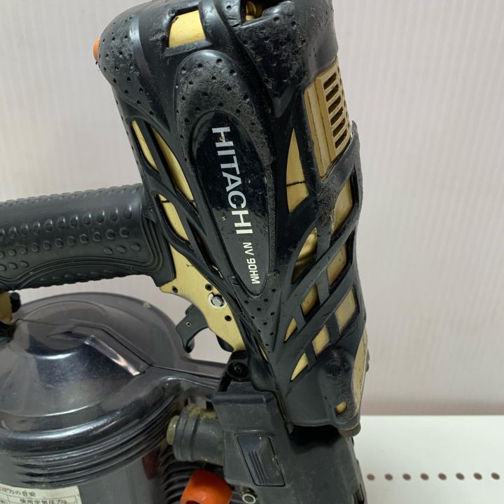 HITACHI 日立 90mm 高圧ロール釘打機 NV90HM ブラック - 中古工具 